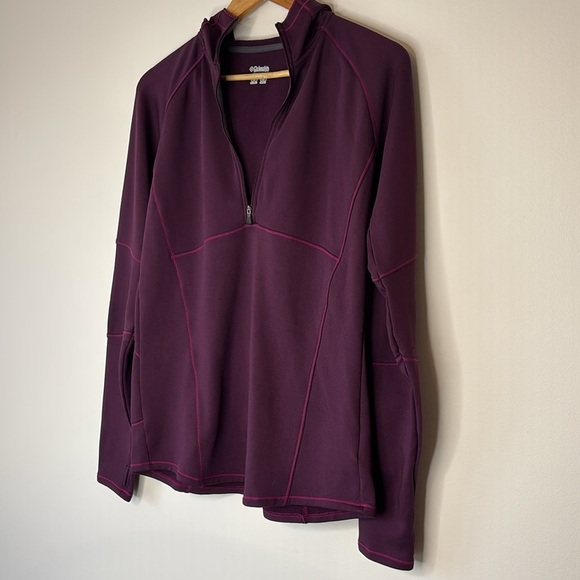 Columbia Omni Wick 1/2 Zip Hoodie Pullover Sweatshirt - Picture 7 of 9